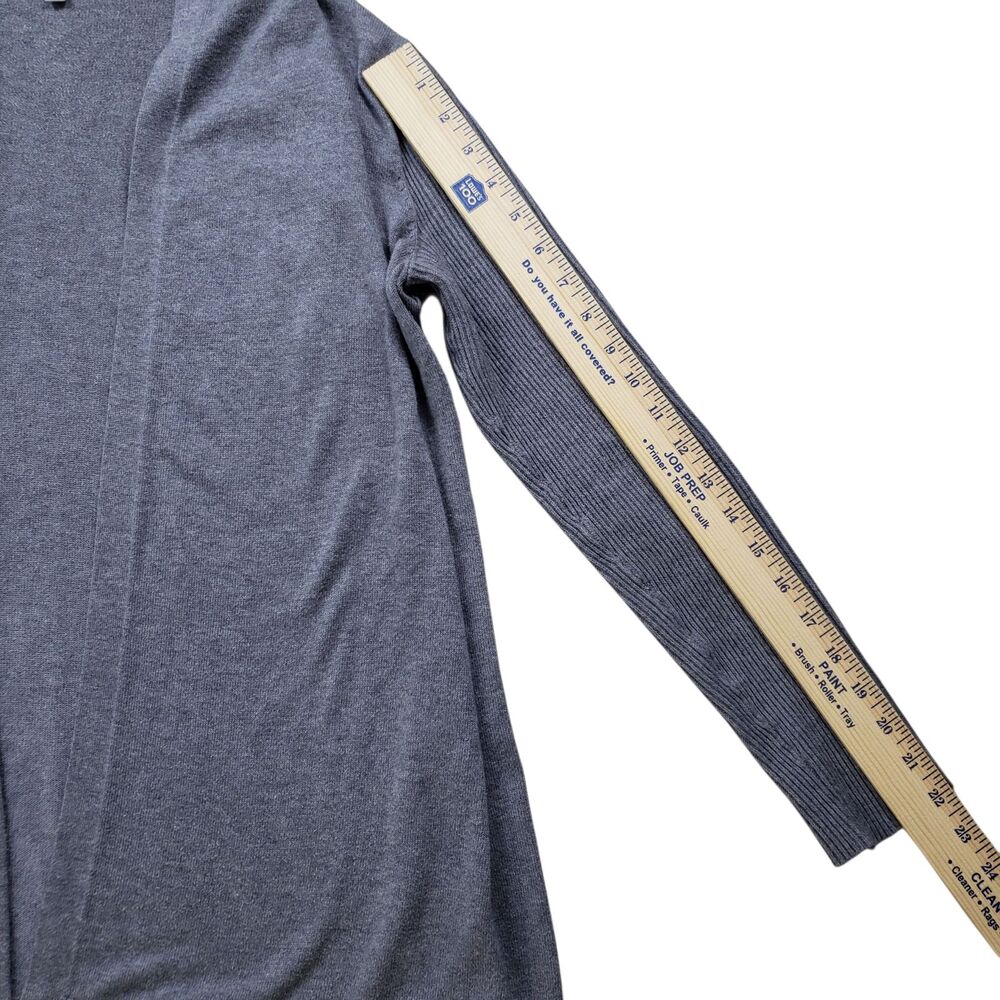 Athleta Highland Drape Wrap Hoodie Open Cardigan Sweater Small Gray - Picture 6 of 7